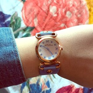 Marc by Marc Jacobs periwinkle leather watch